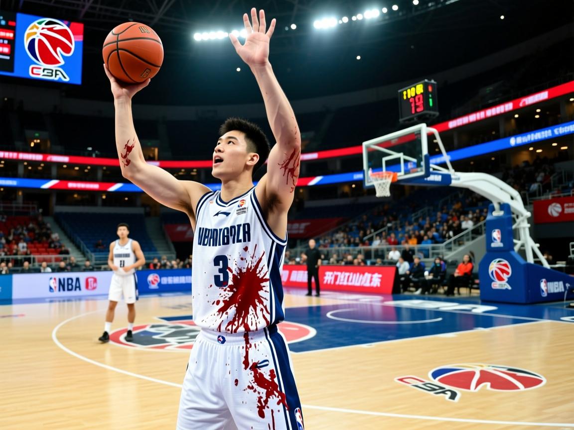 组图：CBA-北控主场胜山东开门红邹雨宸血染赛场  第2张